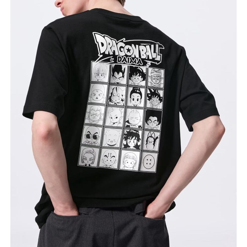 GU (Uniqlo) x Dragon Ball Daima Graphic T-shirt in Black
